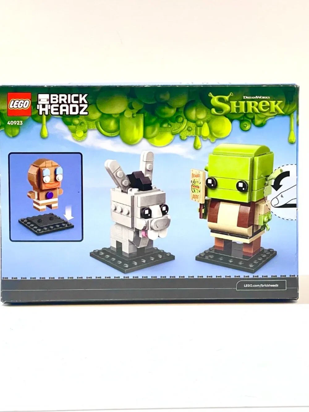 LEGO 40923 Brickheadz Shrek Donkey & Gingy NIB New in Hand